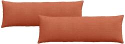 vidaXL Kanapé párnák 2 pcs Piros Narancs 120 x 40 cm Bársonyos szövet 42013824 (42013824)