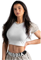 Nebbia Crop Top Leopard '97 Primal női póló S / bézs