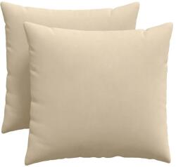 vidaXL Kanapé párnák 2 pcs Krém 50 x 50 cm szövet 42013987 (42013987)
