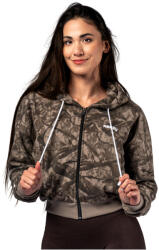 NEBBIA Relaxed Zip Hoodie Power női pulóver S / világos barna