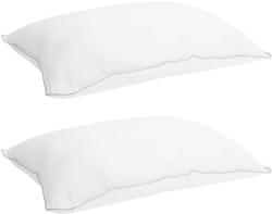 vidaXL Takaró szett 2 db 135 x 220 cm Nyári 150 gsm Bambusz rost Fehér 3432579 (3432579)