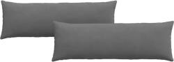 vidaXL Kanapé párnák 2 pcs Sötétszürke 120 x 40 cm szövet 42013813 (42013813)