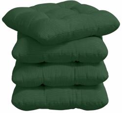 vidaXL Ülőpárnák 4 pcs Sötétzöld 40 x 40 cm Bársonyos szövet 42015100 (42015100)