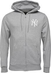 New Era MLB ESSENTIALS FZ HOODY NEYYAN Szürke, Fehér S (60416720)