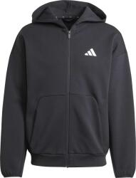 Adidas FUTURE ICONS 3-STRIPES FULL ZIP HOODIE Fekete, Fehér S (JI8768)