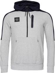 Umbro TERRACE HALF ZIP HOODIE Szürke, Sötétkék, Fehér XXL (66540U-MVX)