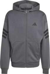 Adidas FI 3 STRIPES FULL ZIP HOODED M Sötétszürke, Fekete S (KD5232)