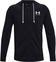 Under Armour RIVAL TERRY LC FZ Fekete, Fehér S (1370409-001)