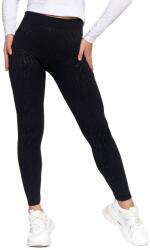 Moraj női bélelt leggings, magas derék, széles pánt, poliészter/elasztán, fekete, L-XL INTL (RDL1600-062-BLACK-L/XL)