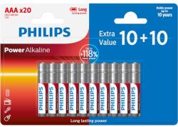Philips 20 db Philips elem készlet, alkáli, AAA, többszínű