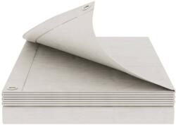 vidaXL Ponyva fémfülekkel Fehér 6 x 8 m 180 gsm PE 42039409 (42039409)