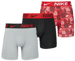 Nike BOXER BRIEF 3PK Piros, Fekete, Szürke S (0000KE1277HJP)
