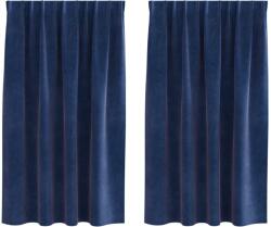 vidaXL Sötétítő függönyök 2 pcs Sötét kék 140 x 175 cm Bársony 4107199 (4107199)