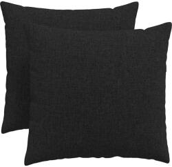 vidaXL Kanapé párnák 2 pcs Fekete 50 x 50 cm szövet 42013956 (42013956)