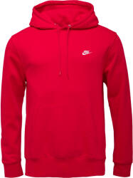Nike CLUB FLEECE PULLOVER HOODIE Piros, Fehér XXL (FN3859-657)
