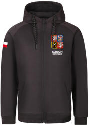 PROGRESS CZ HOODY ZIP MAN Sötétszürke, Mix L (53MJSS1)