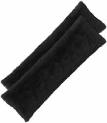 vidaXL Párna párnával HEERLEN Fekete 40 x 145 cm PV Mikroplüss 926301 (926301)