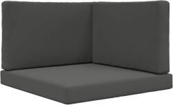 vidaXL Kültéri kanapé párna Poliészter Antracitszürke 80 x 80 cm 900863 (900863)
