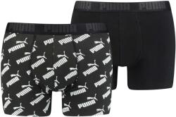 PUMA MEN AOP BOXER 2P Fekete, Fehér L (93505401)