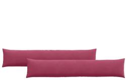 vidaXL Kanapé párnák 2 pcs Bordó 200 x 40 cm Bársonyos szövet 42013890 (42013890)