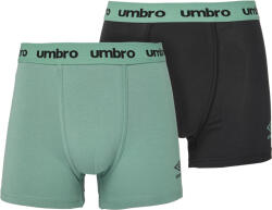 Umbro BOXER SHORT 2 PACK Fekete, Világoszöld XL (55860U-NS7)