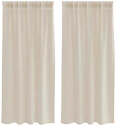 vidaXL Voile Függöny 2 pcs Homokszín 175 x 140 cm Poliészter 4108018 (4108018)