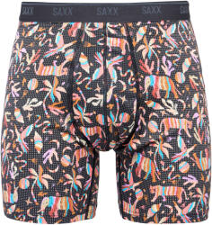 SAXX QUEST QUICK-DRY MESH BOXER BRIEF FLY Mix, Fekete M (SXBB65FAZB)