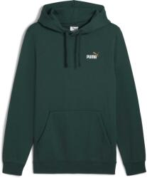PUMA ESSENTIALS 2 COLOR SMALL NO 1 LOGO HOODIE Sötétzöld, Fehér S (68471875)