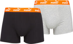 PUMA MEN CAT LOGO PRINT BOXER 2P Fekete, Szürke, Fehér XL (93875312)