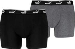PUMA ELEMENTS MEN LOGO ELASTIC BOXER 2P Fekete, Szürke, Fehér XXL (93874804)