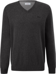 s.Oliver RL KNITTED PULLOVER V-NECK NOOS Sötétszürke S (2143174-98W2)