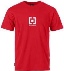 Horsefeathers T-SHIRT VERTICAL MID LOGO CLASSICS Piros, Fehér S (SM1423B)
