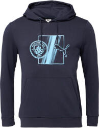 PUMA MANCHESTER CITY FC FTBLCULTURE HOODIE Sötétkék, Világoskék M (78267315)