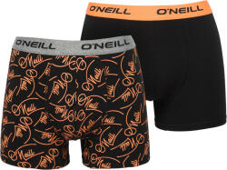 O'Neill BOXER CRISS CROSS 2-PACK Fekete, Narancssárga, Szürke L (203021174-7000)