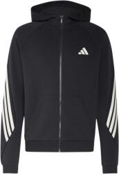 Adidas STADIUM 3 STRIPES FZ HOODED Fekete, Fehér XXL (KY6990)