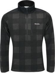 Columbia SWEATER WEATHER PRINTED 1/2 ZIP Fekete, Sötétszürke, Fehér S (2097741010)