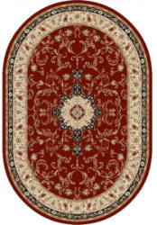 Delta Carpet Covor Oval, 200 x 400 cm, Crem / Rosu, Lotus 523/210 (LOTUS-523-210-O-24) Covor