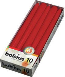Bolsius Lumanari Conice Bolsius, Rosu Metalizat, 4 Bucati (LCA-COBN-04-947)
