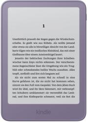 Amazon Kindle 16 GB (Cea mai recentă generație), acum mai subțire, mai ușor și mai rapid, display de 6 inci, fără reclame - Violet strălucitor - Z8PC57 (B0G4SHPH5K) eReader