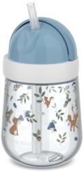 Mepal Mepal, Mio, Forest Friends, Cana pentru copii cu pai, 300 ml Set pentru masa bebelusi