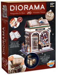 Buki Dioráma 3D puzzle, LED világítással - Könyvesbolt (BUKI68074)