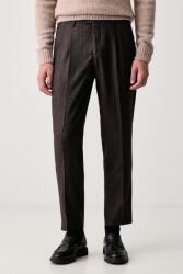 Barbour slim fit férfi gyapjú Carlton - barna 30