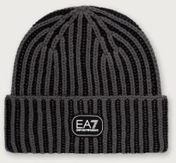 EA7 Emporio Armani beanie férfi gyapjúval - szürke S