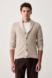 U. S. Polo Assn U. S. Polo Assn. férfi pamut kardigán SHAWL COLLAR KNIT - bézs S