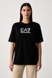 EA7 Emporio Armani női pamut póló - fekete S - answear - 27 990 Ft