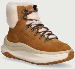 Moon Boot MB MOON247 CITY SHEARLING MID hócsizma női bőr - barna Női 42