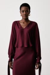 TWINSET női viszkóz blúz - burgundia 40