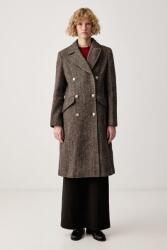 DKNY női kabát gyapjúval - barna S - answear - 105 990 Ft