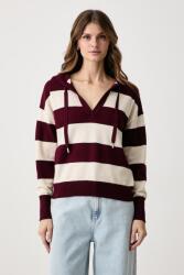 Morgan pulóver női viszkózzal - burgundia XL - answear - 24 990 Ft