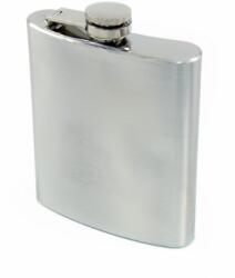  Rozsdamentes acél laposüveg - szálcsiszolt ezüst színű, 7 oz (207 ml) (A-490040)